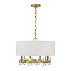 Suspendu Savoy House Dahlia 7-4366-4-322 4 Lumières 240W Laiton Chaud