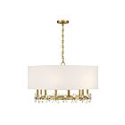 Suspendu Savoy House Dahlia 7-4368-6-322 6 Lumières 360W Laiton Chaud