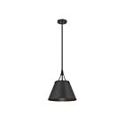 Suspendu Savoy House Essentials Willis 7-4499-1-89 1 Lumière 60W Noir Mat