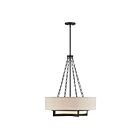 Savoy House 7-4999-4-89 Brentwood 4-Luminaires 60W Noir mat Incandescente/LED Suspendu