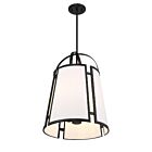 Savoy House Chartwell 7-6304-4-89 4-Lumières 240W Noir mat Suspendu