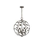 Savoy House 7-6704-4-334 Laska 4-Luminaires 60W Bronze enchanté Incandescente/LED Suspendu