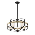 Suspendu Savoy House Kirkland 7-8041-5-79 5 Lumières 300W Bronze Anglais Et Laiton Chaud