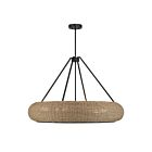 Savoy House 7-8301-6-89 Gaia 6-Luminaires 60W Noir mat Incandescente/LED Suspendu
