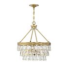 Suspendu Savoy House Windham 7-8700-4-322 4 Lumières 240W Laiton Chaud