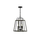 Suspendu Savoy House Hasting 7-8893-4-101 4 Lumières 240W Bois Noble Et Fer