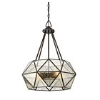 Suspendu Savoy House Tartan 7-9008-4-28 4 Lumières 240W Bronze Bruni Huilé