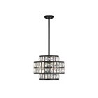 Suspendu Savoy House Essentials Renzo 7-9044-3-89 3 Lumières 180W Noir Mat