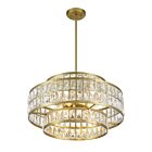Suspendu Savoy House Essentials Renzo 7-9046-4-322 4 Lumières 240W Laiton Chaud