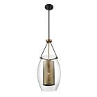 Suspendu Savoy House Essentials Dunbar 7-9063-1-95 1 Lumière 60W Laiton Chaud Avec Accents De Bronze
