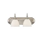 Luminaire de vanité Savoy House Essentials 8-1007-2-SN Herndon 2 Lumières 120W Nickel Satiné