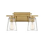 Luminaire de vanité Savoy House Essentials 8-1020-2-322 Calhoun 2 Lumières 120W Laiton chaud