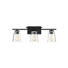 Luminaire de vanité Savoy House Essentials 8-1020-3-BK Calhoun 3 Lumières 180W Noir