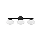 Savoy House 8-1050-3-BK 3-Lumières 180W Noir mat Luminaire de vanité