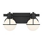 Savoy House 8-1060-2-BK 2-Lumières 120W Noir mat Luminaire de vanité
