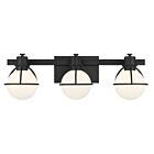 Savoy House 8-1060-3-BK 3-Lumières 180W Noir mat Luminaire de vanité