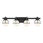 Savoy House 8-1060-4-BK 4-Lumières 240W Noir mat Luminaire de vanité