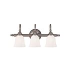 Luminaire de vanité Savoy House Essentials 8-1062-3-CH Brunswick 3 Lumières 180W Chrome