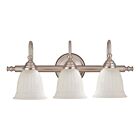 Luminaire de vanité Savoy House Essentials 8-1062-3-SN Brunswick 3 Lumières 180W Nickel satiné