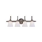 Luminaire de vanité Savoy House Essentials 8-1062-4-CH Brunswick 4 Lumières 240W Chrome