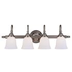 Luminaire de vanité Savoy House Essentials 8-1062-4-CH Brunswick 4 Lumières 240W Chrome