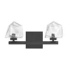 Savoy House 8-1239-2-BK Castello 2-Luminaires 40W Noir LED Luminaire de vanité
