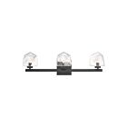 Savoy House 8-1239-3-BK Castello 3-Luminaires 40W Noir LED Luminaire de vanité