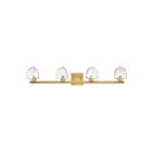 Savoy House 8-1239-4-322 Castello 4-Luminaires 40W Laiton LED Luminaire de vanité