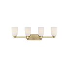 Savoy House 8-1245-4-127 Baldwin 4-Luminaires 60W Laiton Incandescente/LED Luminaire de vanité