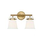 Luminaire de vanité Savoy House Essentials 8-1627-2-322 Kaden 2 Lumières 120W Laiton chaud