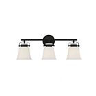Luminaire de vanité Savoy House Essentials 8-1627-3-BK Kaden 3 Lumières 180W Noir mat