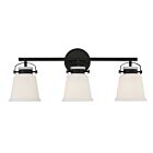 Luminaire de vanité Savoy House Essentials 8-1627-3-BK Kaden 3 Lumières 180W Noir mat