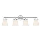 Luminaire de vanité Savoy House Essentials 8-1627-4-11 Kaden 4 Lumières 240W Chrome poli