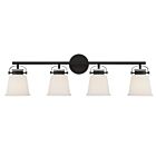 Luminaire de vanité Savoy House Essentials 8-1627-4-BK Kaden 4 Lumières 240W Noir mat