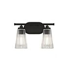 Luminaire de vanité Savoy House Essentials 8-1745-2-BK Chantilly 2 Lumières 120W Noir mat