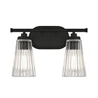 Luminaire de vanité Savoy House Essentials 8-1745-2-BK Chantilly 2 Lumières 120W Noir mat
