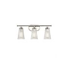 Luminaire de vanité Savoy House Essentials 8-1745-3-109 Chantilly 3 Lumières 180W Nickel poli