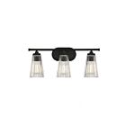 Luminaire de vanité Savoy House Essentials 8-1745-3-BK Chantilly 3 Lumières 180W Noir mat