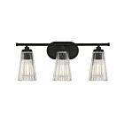 Luminaire de vanité Savoy House Essentials 8-1745-3-BK Chantilly 3 Lumières 180W Noir mat