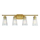 Luminaire de vanité Savoy House Essentials 8-1745-4-322 Chantilly 4 Lumières 240W Laiton chaud