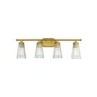 Luminaire de vanité Savoy House Essentials 8-1745-4-322 Chantilly 4 Lumières 240W Laiton chaud