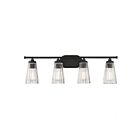 Luminaire de vanité Savoy House Essentials 8-1745-4-BK Chantilly 4 Lumières 240W Noir mat