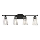 Luminaire de vanité Savoy House Essentials 8-1745-4-BK Chantilly 4 Lumières 240W Noir mat