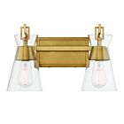 Luminaire de vanité Savoy House Essentials 8-1830-2-322 Lakewood 2 Lumières 120W Laiton chaud