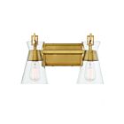 Luminaire de vanité Savoy House Essentials 8-1830-2-322 Lakewood 2 Lumières 120W Laiton chaud