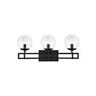 Luminaire de vanité Savoy House Essentials 8-1860-3-BK Crosby 3 Lumières 180W Noir mat