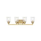 Luminaire de vanité Savoy House 8-1972-4-322 Hampton 4 Lumières 240W Laiton chaud