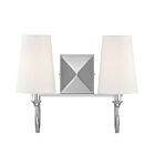 Luminaire de vanité Savoy House Essentials 8-2542-2-109 Cameron 2 Lumières 80W Nickel poli