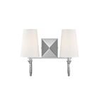 Luminaire de vanité Savoy House Essentials 8-2542-2-109 Cameron 2 Lumières 80W Nickel poli
