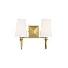 Luminaire de vanité Savoy House Essentials 8-2542-2-322 Cameron 2 Lumières 80W Laiton chaud